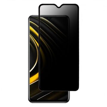 Mor Aksesuar Samsung Galaxy A02s Hayalet Privacy Gizli Cam Ekran Koruyucu Siyah