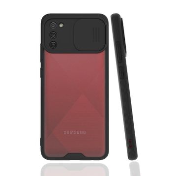 Mor Aksesuar Samsung Galaxy A02S Uyumlu Kamera Korumalı Lensli Silikon Kılıf