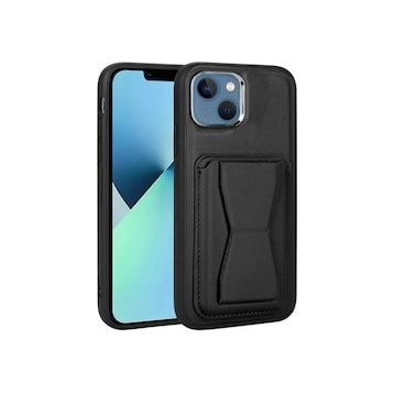 More TR Apple iPhone 13 Kılıf Kartlıklı Standlı ​Pu Deri Zore Memo Kapak