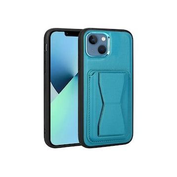 More TR Apple iPhone 13 Kılıf Kartlıklı Standlı ​Pu Deri Zore Memo Kapak