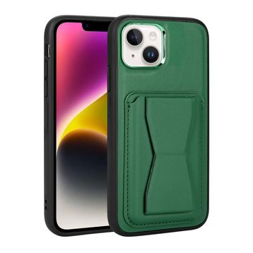 More TR Apple iPhone 14 Kartlıklı Standlı ​Pu Deri Zore Memo Telefon Kılıfı