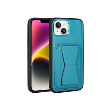 More TR Apple iPhone 14 Plus Kartlıklı Standlı ​Pu Deri Zore Memo Telefon Kılıfı