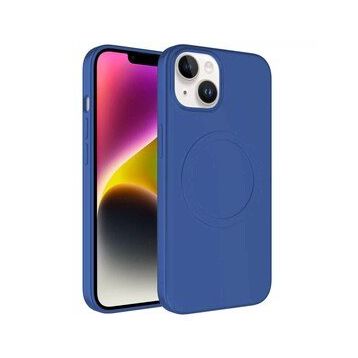 More TR Apple iPhone 14 Plus Magsafe Wireless Şarj Özellikli Pastel Renk Silikon Zore Plas Telefon Kılıfı