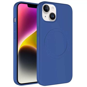 More TR Apple iPhone 14 Plus Magsafe Wireless Şarj Özellikli Pastel Renk Silikon Zore Plas Telefon Kılıfı