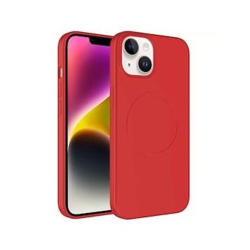 More TR Apple iPhone 14 Plus Magsafe Wireless Şarj Özellikli Pastel Renk Silikon Zore Plas Telefon Kılıfı