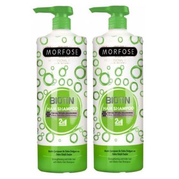 Morfose Biotin Içeren Tüm Saç Tipleri 2x1000 ml Şampuan