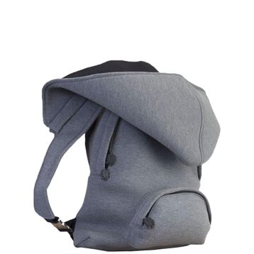 Morikukko Basic Grey Black Sırt Çantası