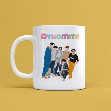 Morinna MR03 Bts Tasarımlı Beyaz Kupa
