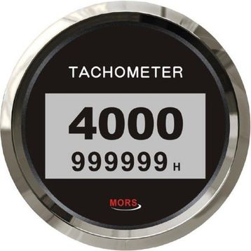 Mors 4000rpm Siyah Dijital Devir Göstergesi