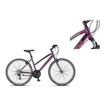 Mosso Legarda-2321-LDM-V 460H 28 Jant 21 Vites Mürdüm Pembe Kadın Şehir Bisikleti