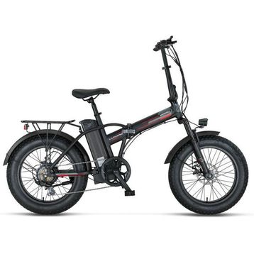 Mosso Lunara-Rr 20 Jant 7 Vites 420H Mat Siyah Kırmızı Elektrikli Katlanır Bisiklet
