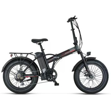 Mosso Lunara-Rr 20 Jant 7 Vites 420H Mat Siyah Kırmızı Elektrikli Katlanır Bisiklet