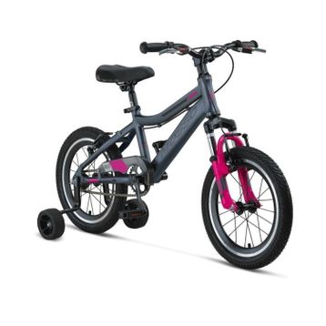 Mosso Wildfire L-16-V 255H V 16 Jant Antrasit Pembe Kız Çocuk Bisikleti