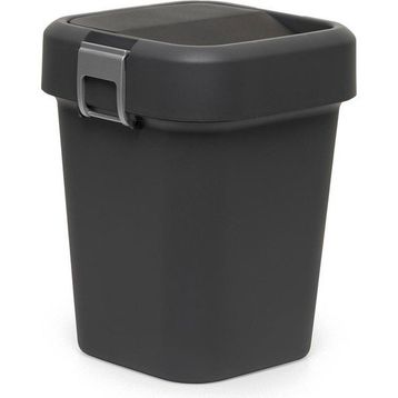 Motek 8 lt Comfort Dust Bin Siyah Çöp Kovası