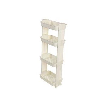 Motek Modern Organizer 4 Katlı Beyaz Raf
