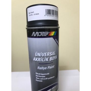 Motip Mat Siyah 500 ml Sprey Boya