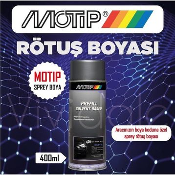 Motip Peugeot EZR Alüminyum Gri 400 ml Sprey Rötuş Boyası