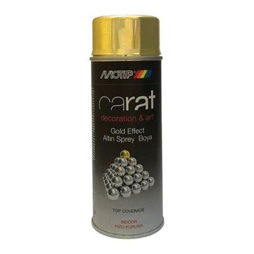 Motip RAL95573 Carat 400 ml Parlak Krom Altın Efekti Sprey Boya