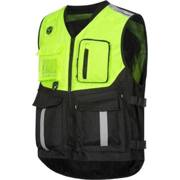Motoanl Motosiklet Reflektörlü Yelek Gece Gündüz Farkındalık Yeleği Neon 600 D Oxford Kumaş Reflektif Yelek