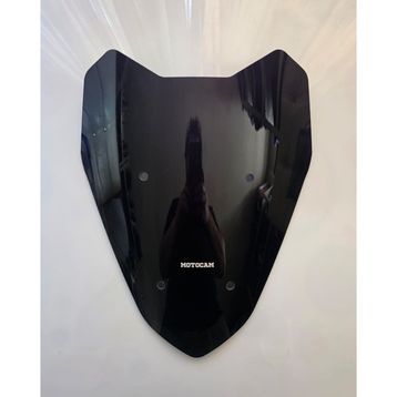 Motocam Apache Ventro 150 Ön Cam 2022-2026 Model 40 cm Siyah Renkli 4 mm Sportif Motosiklet Rüzgarlık