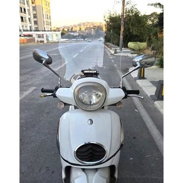 Motocam Aprilia Scarabeo 200 İe Siperlik 2008-2015 Model 35 cm Şeffaf Renkli 4 mm Ön Cam