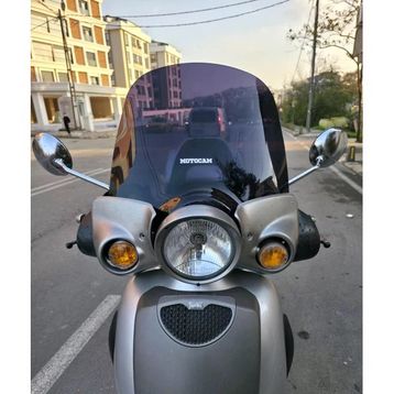 Motocam Aprilia Scarabeo 200 İe Siperlik 2008-2015 Model 35 cm Şeffaf Renkli 4 mm Ön Cam