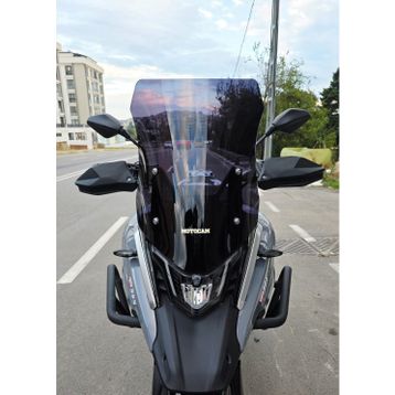 Motocam Arora GS 525 Ön Cam 2022-2026 Model 51 cm Siyah Renkli 4 mm Motosiklet Rüzgarlık