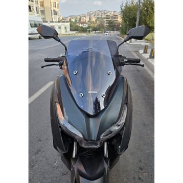 Motocam Arora Max Pro 125 Ön Cam 2023-2026 Model 43 cm Füme Renkli 4 mm Sportif Motosiklet Rüzgarlık