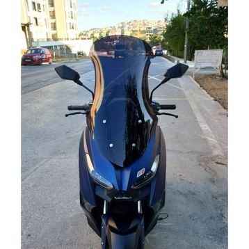 Motocam Arora Max Pro 125 Ön Cam 2023-2026 Model 65 cm Siyah Renkli 4 mm Orta Boylu Motosiklet Rüzgarlık