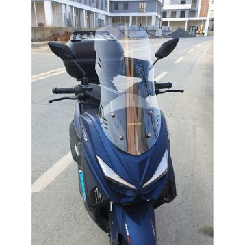 Motocam Arora Max T Easy 125 Ön Cam 2022-2026 Model 65 cm Şeffaf Renkli 4 mm Orta Boylu Motosiklet Rüzgarlık