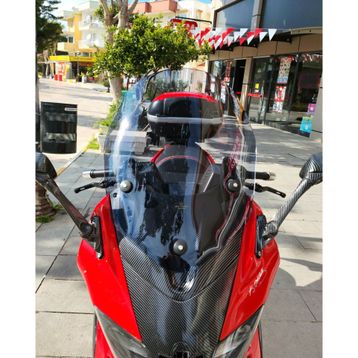 Motocam Gilera Nexus 500 2004-2008 Model 58 cm Açık Füme Renkli 4 mm Ön Cam
