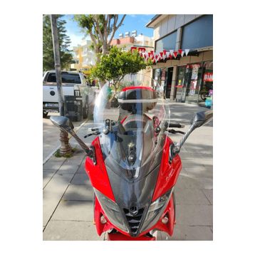 Motocam Gilera Nexus 500 2004-2008 Model 58 cm Şeffaf Renkli 4 mm Ön Cam
