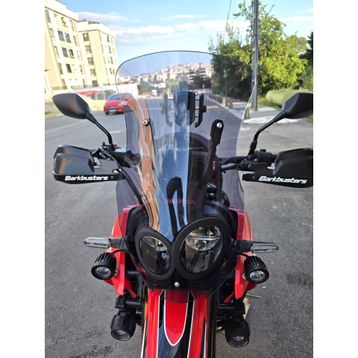 Motocam Honda CRF 250 Rally Ön Cam 2017-2026 Model 56 cm Füme Renkli 4 mm Motosiklet Rüzgarlık