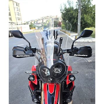 Motocam Honda CRF 250 Rally Ön Cam 2017-2026 Model 56 cm Şeffaf Renkli 4 mm Motosiklet Rüzgarlık
