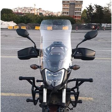 Motocam Honda Nc 700 750 S 2012-2020 Model 50 cm Şeffaf Renkli 4 mm Orta Boy Ön Cam