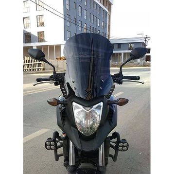 Motocam Honda Nc 700 750 X 2012-2015 Model 59 cm Siyah Renkli 4 mm Uzun Ön Cam