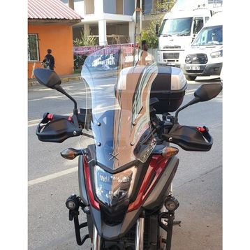 Motocam Honda Nc 700 750 X 2016-2020 Model 50 cm Şeffaf Renkli 4 mm Orta Ön Cam