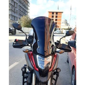 Motocam Honda Nc 700 750 X 2016-2020 Model 59 cm Siyah Renkli 4 mm Uzun Ön Cam