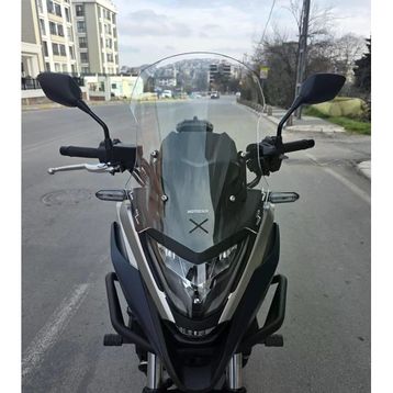 Motocam Honda Nc 700 750 X 2021-2024 Model 50 cm Şeffaf Renkli 4 mm Orta Ön Cam