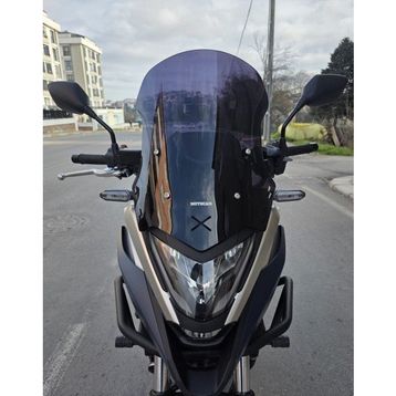 Motocam Honda Nc 700 750 X 2021-2024 Model 50 cm Siyah Renkli 4 mm Orta Ön Cam