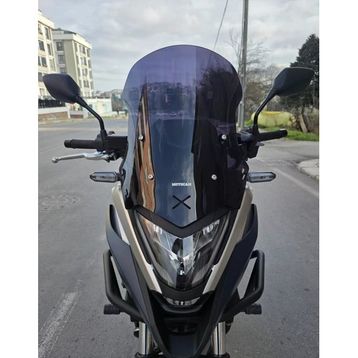 Motocam Honda Nc 700 750 X 2021-2024 Model 50 cm Siyah Renkli 4 mm Orta Ön Cam