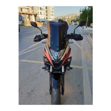 Motocam Honda Nc 700 750 X 2021-2024 Model 50 cm Siyah Renkli 4 mm Orta Ön Cam