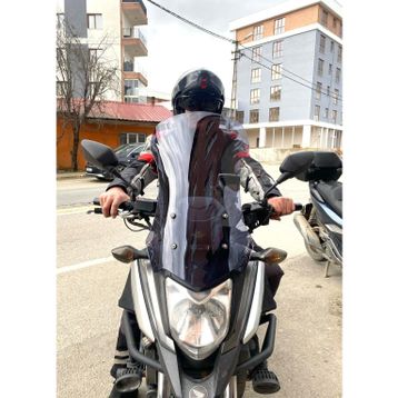 Motocam Honda NC 700 750 X Ön Cam 2016-2020 Model 59 cm Füme Renkli 4 mm Uzun Motosiklet Rüzgarlık