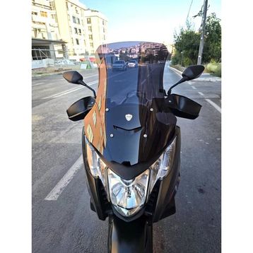 Motocam Honda NC 750 D Integra 2014-2020 Model Uyumlu 68 cm Siyah Renkli 4 mm Ön Cam Siperlik