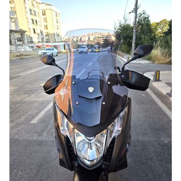 Motocam Honda NC 750 D Integra 2014-2020 Model Uyumlu 68 cm Siyah Renkli 4 mm Ön Cam Siperlik