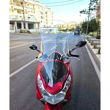 Motocam Honda PCX 2011-2013 Model 83 cm Şeffaf Renkli 4 mm Uzun Boy Ön Cam