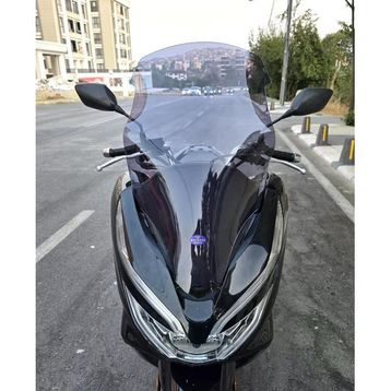 Motocam Honda PCX 2018-2020 Model 65 cm Füme Renkli 4 mm Orta Boy Ön Cam