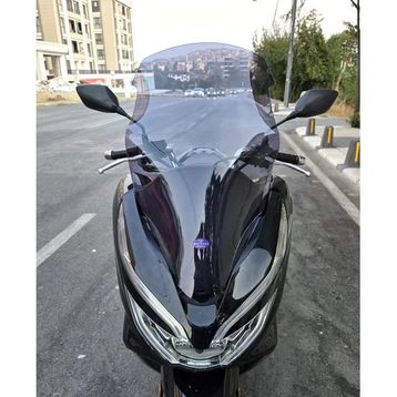 Motocam Honda PCX 2018-2020 Model 65 cm Füme Renkli 4 mm Orta Boy Ön Cam