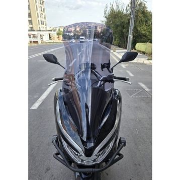 Motocam Honda PCX 2018-2020 Model 83 cm Füme Renkli 4 mm Uzun Ön Cam