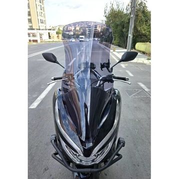 Motocam Honda PCX 2018-2020 Model 83 cm Füme Renkli 4 mm Uzun Ön Cam